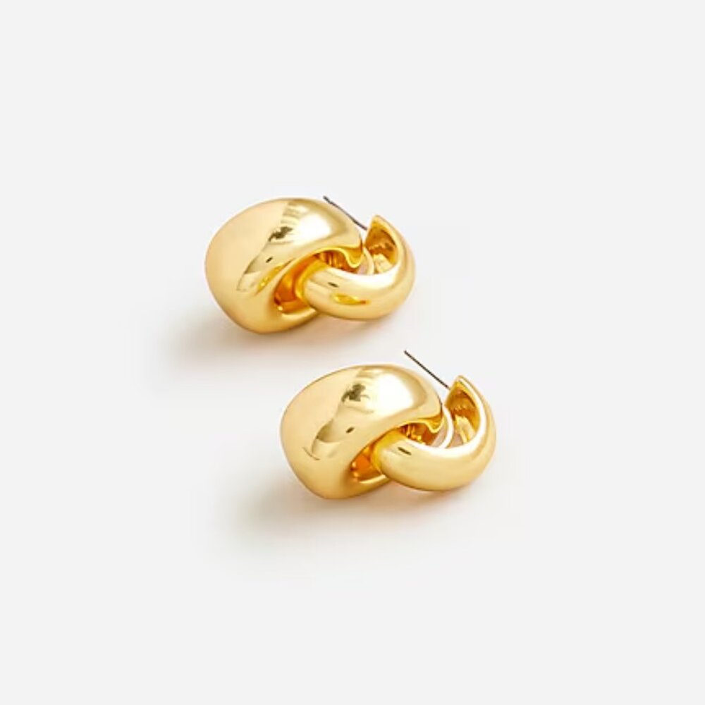 J Crew Rounded Chainlink Earrings - Picture 4 of 4